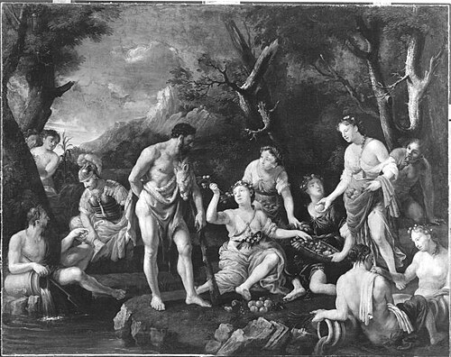 Herkules am Scheideweg, 1672, Johann Heiss
