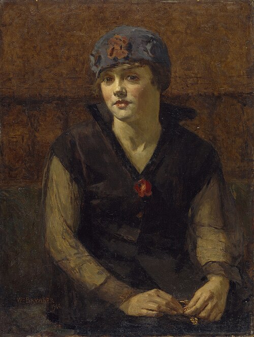 Jeune Fille au chapeau bleu (La Breloque), 1916, William Brymner