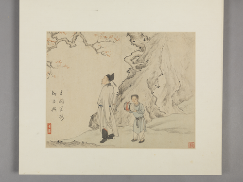萧晨滑稽禅隐图册, , Xiao Chen