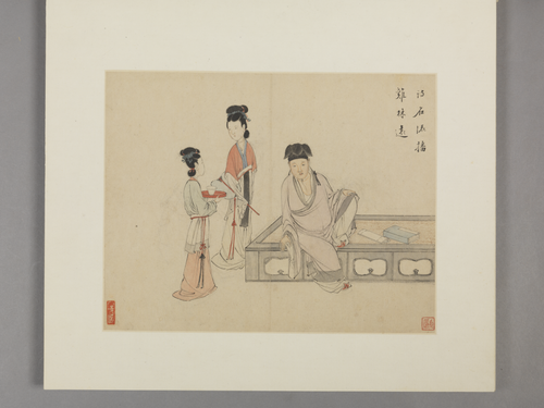 萧晨滑稽禅隐图册, , Xiao Chen