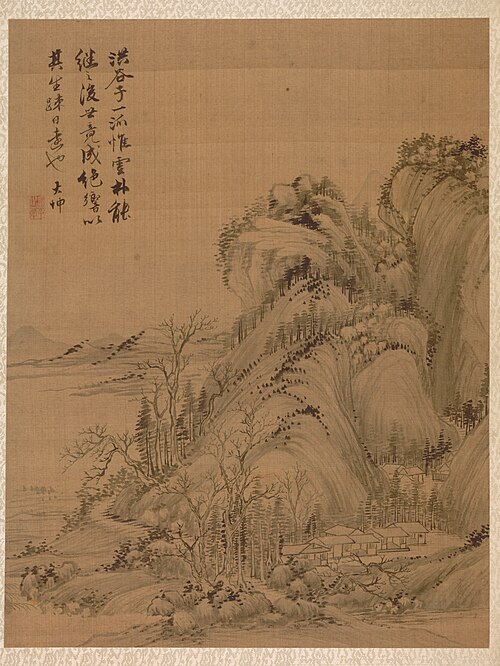 Landscape in the Style of Ching Hao, 1775, Zhai Dakun