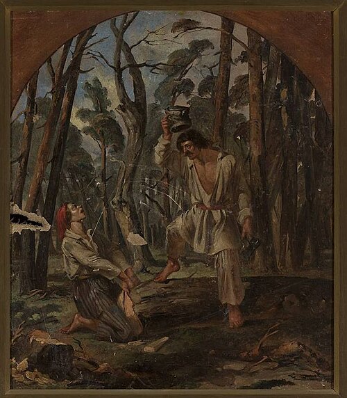 Fable of the lumberjack, 1854, Ignacy Gierdziejewski