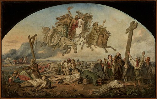 Lord deliver us from air, fire, war, famine and sudden death, 1855, Ignacy Gierdziejewski