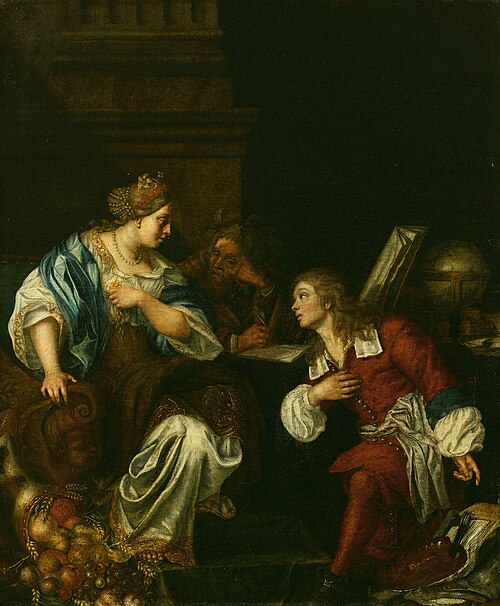 Allegory on Leaving the Orphanage, 1703, Jacob van der Sluys