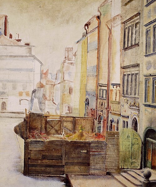 Old Town Square in Warsaw., 1935, Jan Gotard