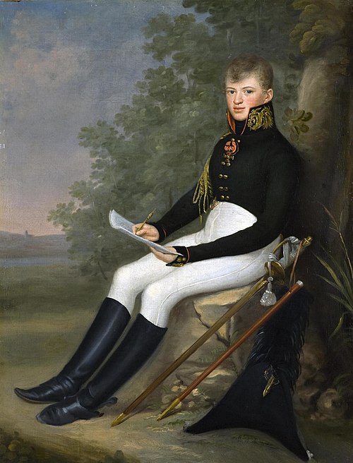 Portrait of the Military Cartographer F.F.Schubert, 1807, Jan Gładysz