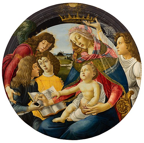 Madone du Magnificat, 1485, Maître des bâtiments gothiques