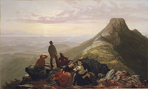 The Belated Party on Mansfield Mountain, 1858, Jerome Thompson