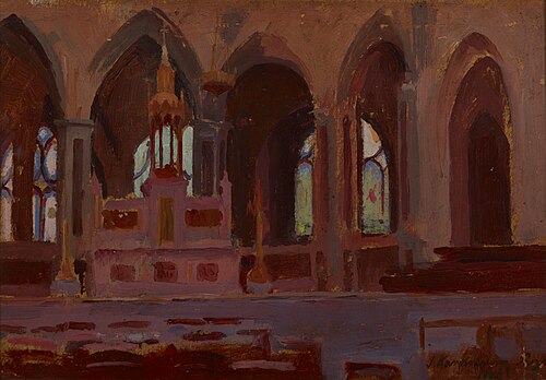 Interior of a Church, 1902, Jerzy Karszniewicz