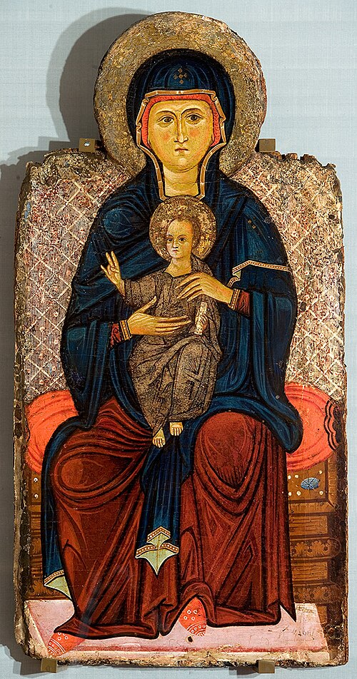 Vierge à l'enfant trônant, 1250, Maître du Bigallo