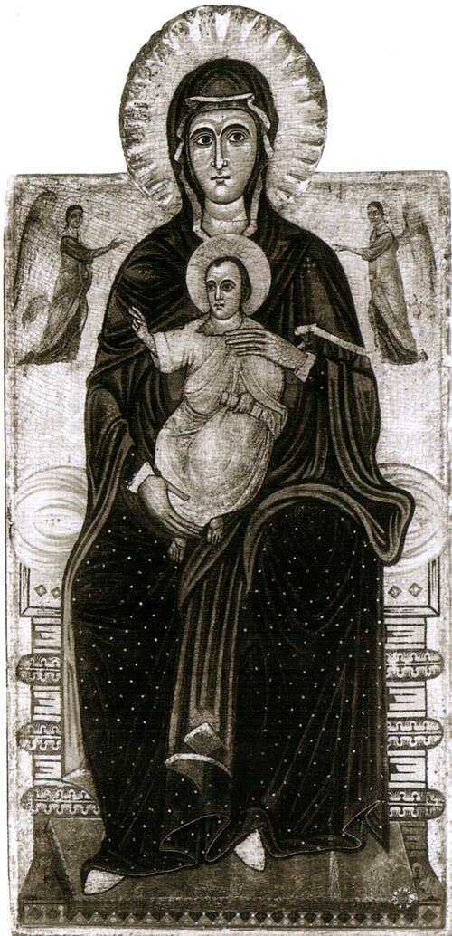 Vierge à l'Enfant et deux anges, 1300, Maître du Bigallo