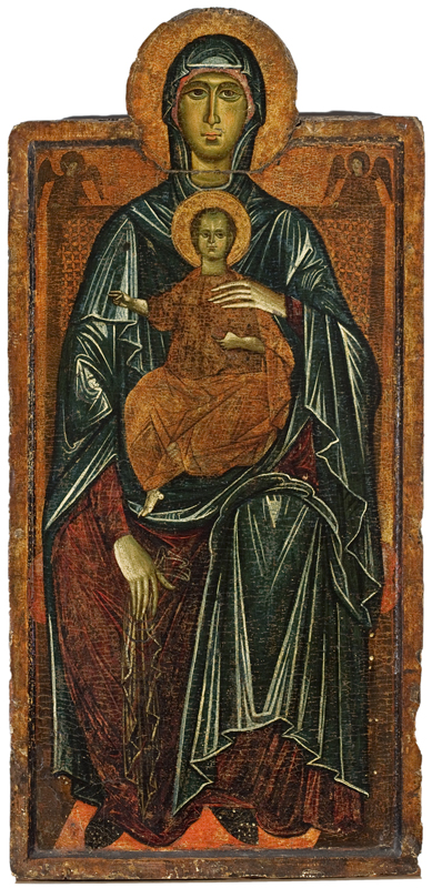 Vierge en majesté avec l'Enfant et deux anges, 1275, Maître du Bigallo