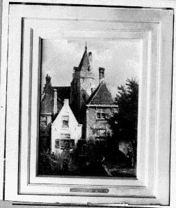 Stadsgezicht met hengelaar, , Johannes Hermanus Koekkoek