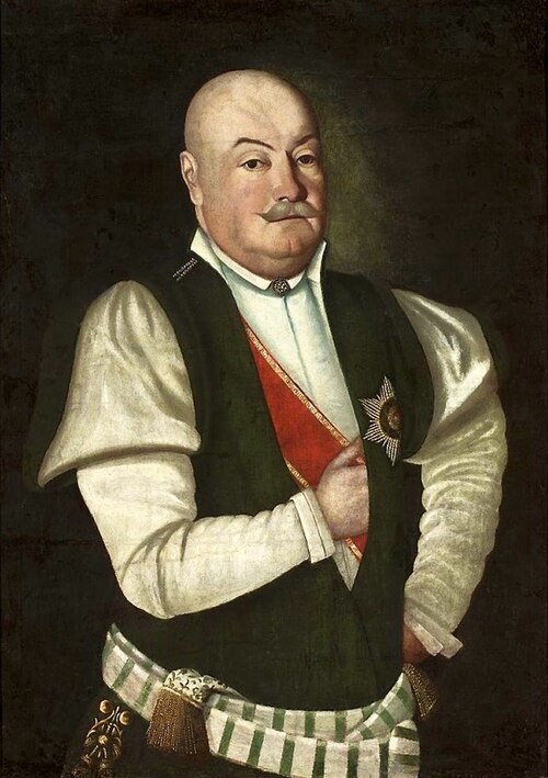 Portrait d'un noble en costume de la voïvodie de Podolie., 1790, Józef Faworski