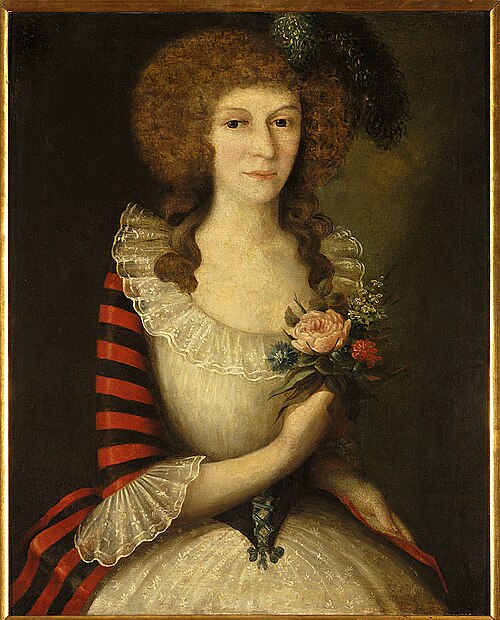 Portrait of Wiktoria Madalińska., 1792, Józef Faworski