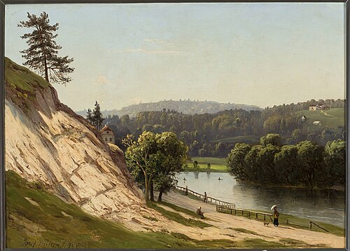 View of Vilnius surroundings., 1872, Józef Marszewski