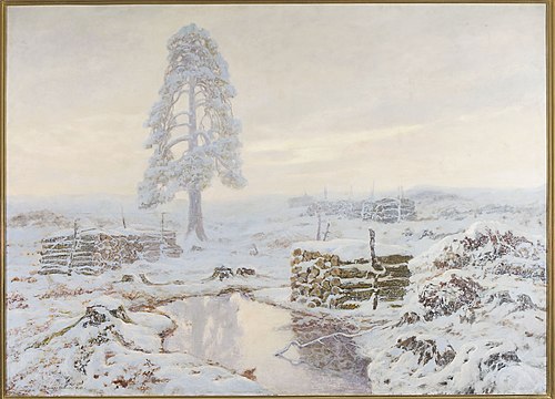 Winter landscape, 1908, Józef Rapacki