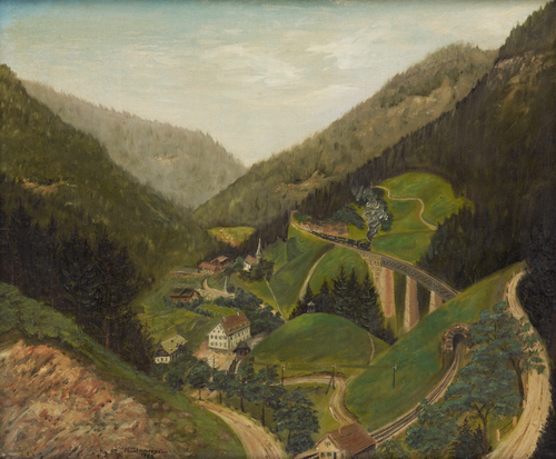 Ligne ferroviaire de la « vallée des enfers », 1902, Georg Michael Zimmermann