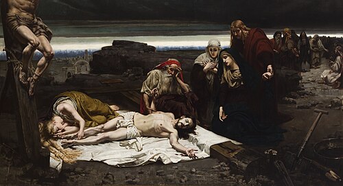 Decent from the Cross, 1887, Józef Unierzyski