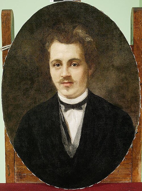 Portrait of Ludwik Méyet, father of Leopold, , Karol Miller