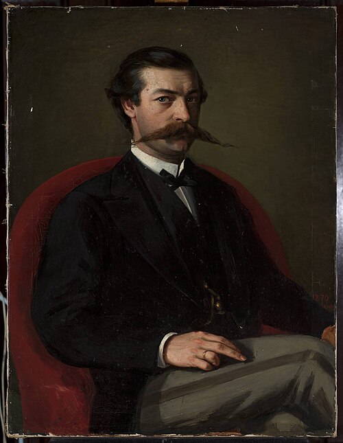 Portrait of a man, 1870, Karol Miller