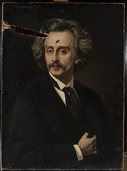 Autoportrait, 1875, Kazimierz Mirecki