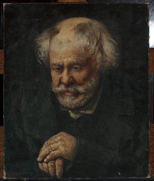 Portrait of an old man, 1880, Kazimierz Mirecki