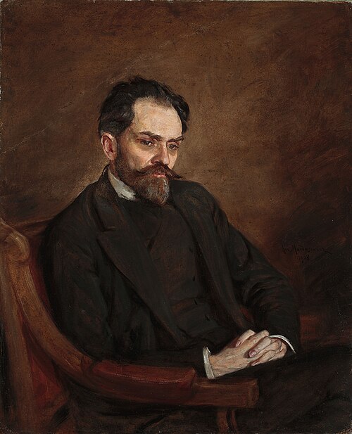 Portrait of Stefan Żeromski, 1908, Casimir Mordasewicz