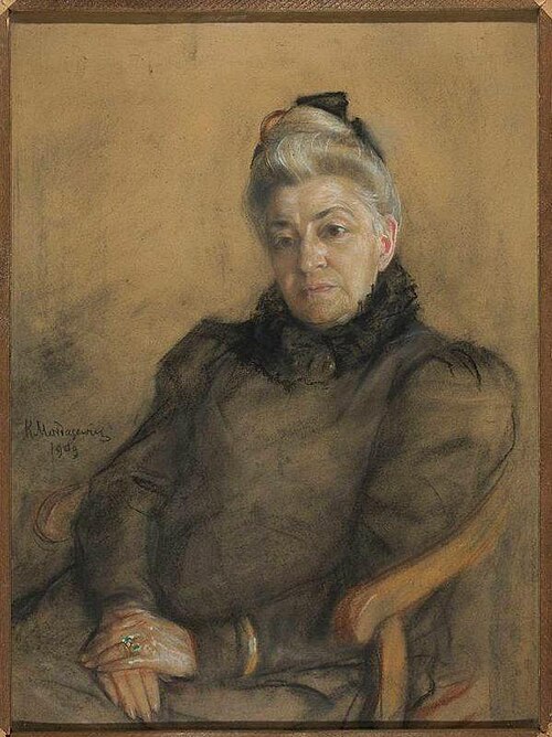 Portret Elizy Orzeszkowej, 1909, Casimir Mordasewicz