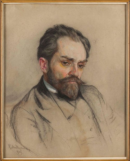Portret Stefana Żeromskiego, 1909, Casimir Mordasewicz