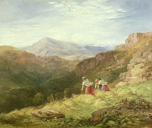 Haymaking on Snowdon, 1847, David Cox