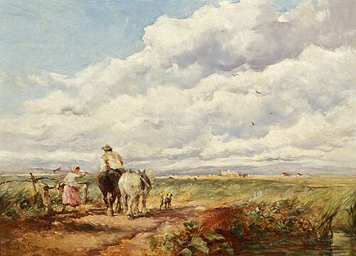 Landscape with Haymakers, 1848, David Cox