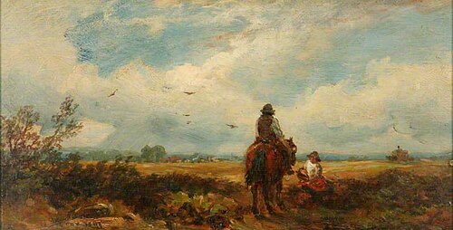Landscape with Man on a Horse, 1849, David Cox