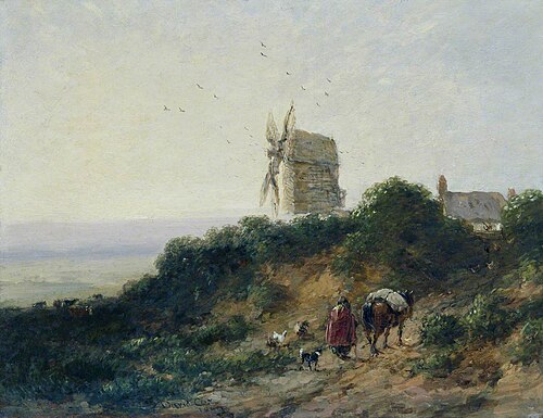 The Road to the Mill, 1849, David Cox