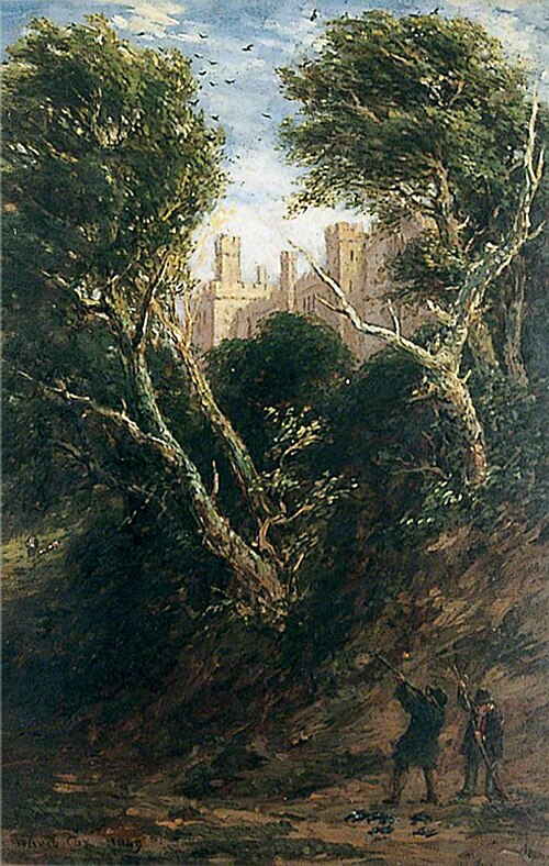 Rook Shooting, 1849, David Cox