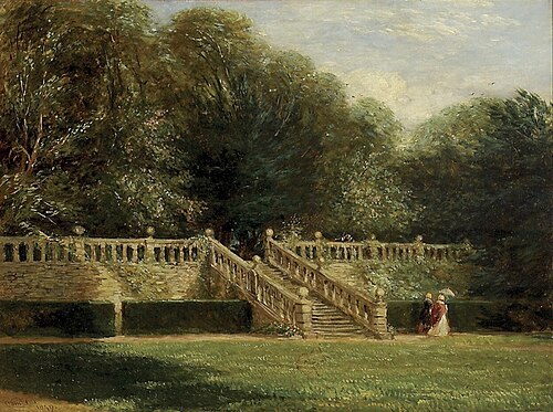 The Garden Terrace at Haddon Hall, 1849, David Cox