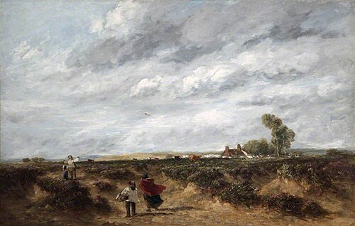 Flying the Kite, a Windy Day, 1851, David Cox
