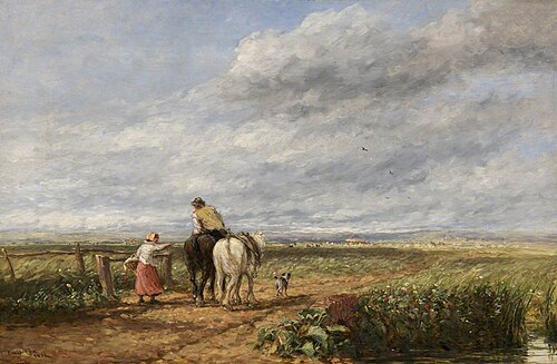 A Breezy Day: Going to the Hayfield, 1852, David Cox