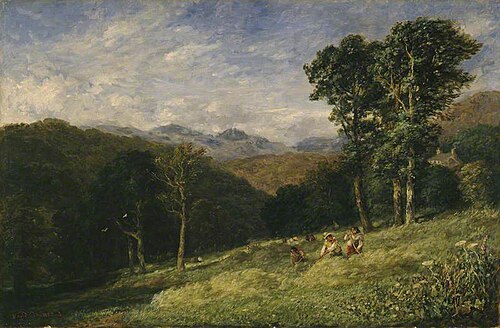 Haymaking near Conway, 1852, David Cox