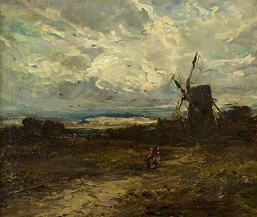 Landscape with a Windmill, 1852, David Cox