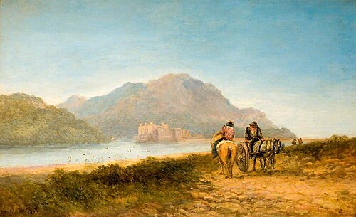 Conway Castle, Caernarvonshire, 1857, David Cox