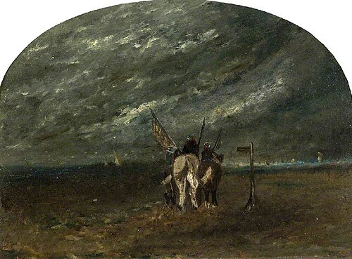 Fisherman Riding on the Sands, , David Cox