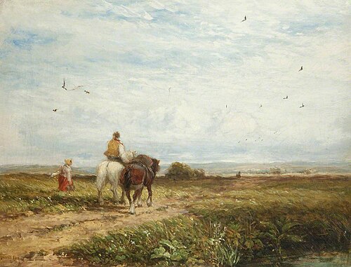 The Way to the Hayfield, , David Cox