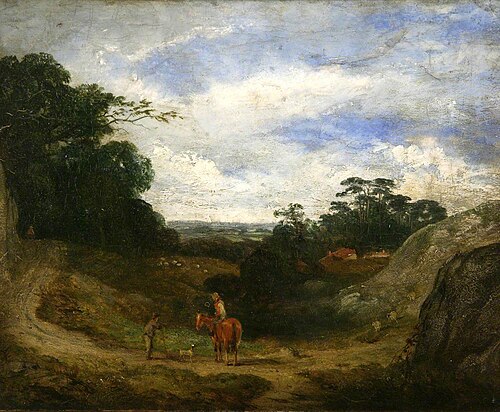 Landscape with Shepherd, , David Cox