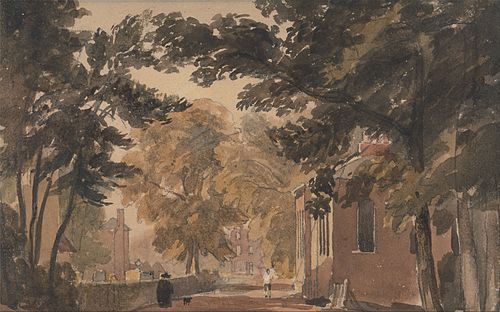 A Street in Harborne, 1808, David Cox
