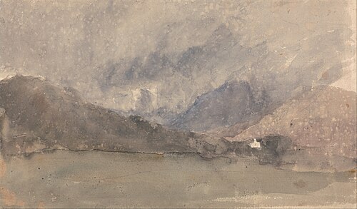 Capel Curig, Caernarvonshire, Wales, 1840, David Cox