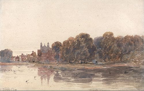 Eton from the Thames, 1850, David Cox
