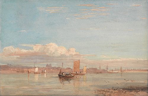Greenwich Hospital from Woolwich Reach, 1820, David Cox