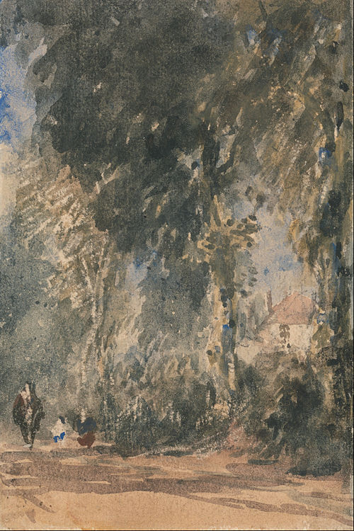 The Abbey Gates Looking to Greenfield House, 1840, David Cox