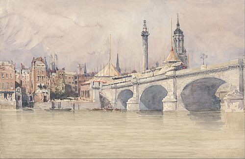 The Opening of the New London Bridge, 1831, David Cox
